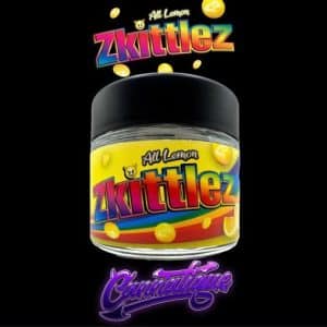 All Lemon Zkittlez by Cannatique — most vivid pure citrus exotic cannabis worldwide delivery