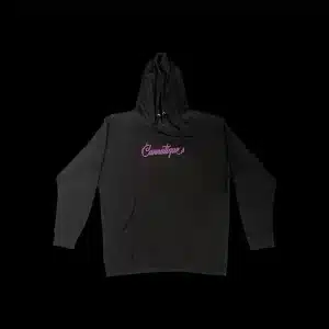 Black Cannatique Embroidered Hoodie by Cannatique Official