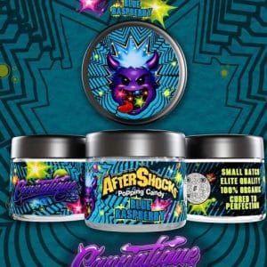 AfterShocks Poppin Candy Blue Raspberry By Cannatique