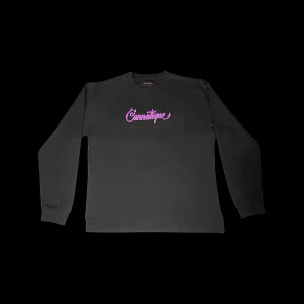Cannatique Merchandise black embroidered pullover