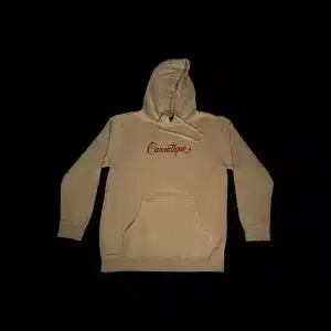 Cannatique Hoodie embroidered heavyweight fleece black cream green