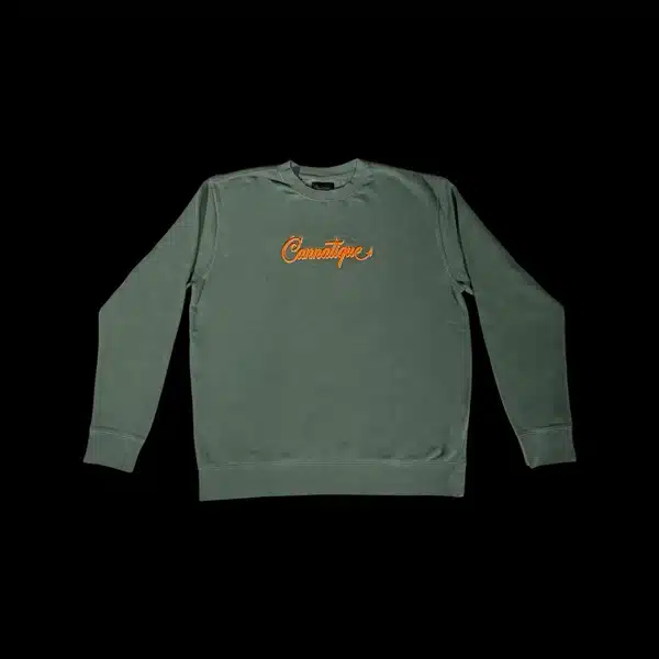 Cannatique Merchandise green embroidered pullover