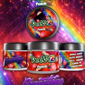 PeelerZ PeachZ by Cannatique — fresh vivid peach exotic cannabis worldwide delivery