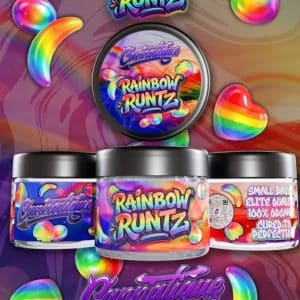 Rainbow Runtz by Cannatique — most colourful Runtz exotic cannabis worldwide delivery